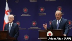 Давид Залкалиани и Мевлют Чавушоглу