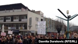 Protesti prosvjetnih radnika u Bihaću