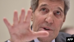 U.S. Secretary of State John Kerry testifying before the House Foreign Affairs Committee on July 28.