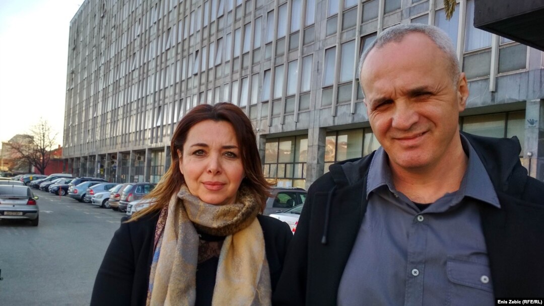 Sanja Mikleušević-Pavić i Hrvoje Zovko nakon ročišta u Zagrebu