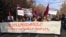 Armenia - Supporters of the opposition Armenian National Congress march through Yerevan, 1Mar2015.