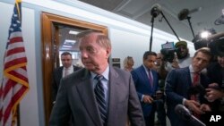 FILE - Sen. Lindsey Graham, R-S.C., chairman of the Senate Judiciary Committee.