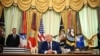US President Donald Trump speaks to the press in the Oval Office of the White House in Washington, DC, on June 3, 2026. (Photo by Mandel NGAN / AFP)