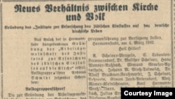 Sibiu, Institutul de „dezevreizare” din Sibiu (Südostdeutsche Tageszeitung, 17.3. 1942)