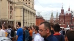 Акция в поддержку Навального в Москве