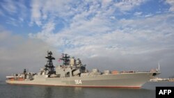 The Russian destroyer Admiral Tributs (file photo)