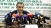 Armenia -- Agriculture Minister Ignati Arakelyan at a press conference in Yerevan, 10Jul2017.