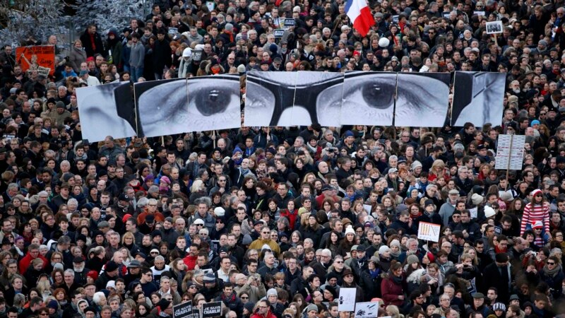 У Францыі на маршы адзінства выйшлі больш за 3 мільёны чалавек
