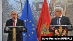 Presidenti i Komisionit Evropian, Jean-Claude Juncker dhe kryeministri malaez, Dushko Markoviq në Podgoricë