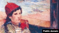 Yandırılmış rəsmlərdən biri: Paul Gauguin-in 1998-ci ildə çəkdiyi «Açıq pəncərə qabağında qız» əsəri.