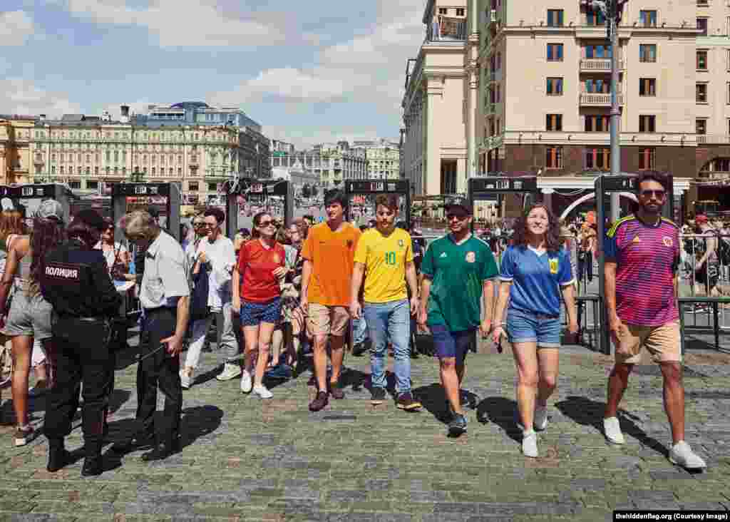 &ldquo;We have taken advantage of the fact that the country is hosting the World Cup at the same time as Pride Month, to denounce their behavior and take the rainbow flag to the streets of Russia. Yes, in the plain light of day, in front of the Russian authorities, Russian society, and the whole world, we wave the flag with pride.&rdquo;