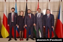 Наталія Поклонська і ватажки підтримуваних Росією угруповань