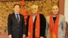 Photo posted on Twitter account of Chinese Ambassador in Tehran Showing Ambassador Chang Hua (L) with Hamid Arabnejad (C), CEO of Mahan Air. January 2, 2020