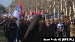Litije Srpske pravoslavne crkve u Podgorici, 29. februar, 2020. 