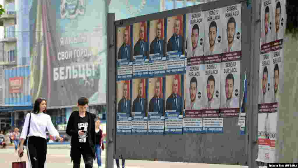 Moldova - Elections 2018, Bălți, posters