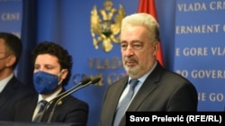 Predsjednik Vlade Crne Gore Zdravko Krivokapić i Dritan Abazović, potpredsjednik Vlade, Podgorica, 18.12.2020.