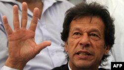 Pakistani opposition leader and former cricketer Imran Khan