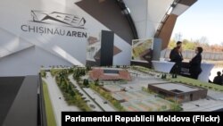 Макет комплекса Chisinau Arena в Стэучень