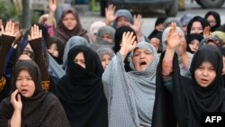 FILE: Hazara women protest the killing of their community members in Quetta, Balochistan.