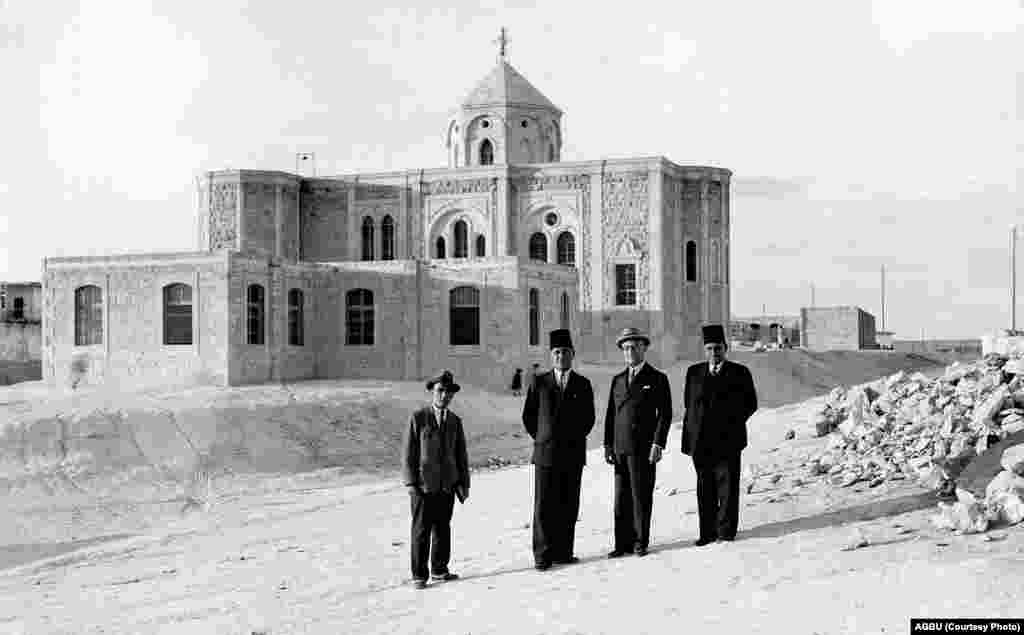 An Armenian church and school in Aleppo in 1936