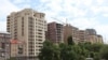 Armenia - Newly constructed residential buildings in the center of Yerevan, 28Aug2011.