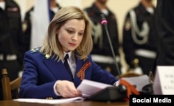 Наталья Поклонская, назначенная Москвой прокурором оккупированного Крыма, 2014 год