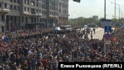Митинг на Пушкинской площади 5 мая 2018 года