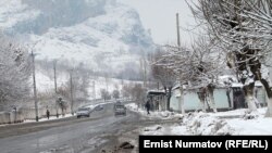 Snow in the southern Osh region is around one-meter deep in some places. 