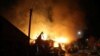 Zjarr në Kursk, i shkaktuar nga një sulm që dyshohet se u krye nga Ukraina. Prill, 2024. 