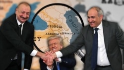 Ильхам Алиев, Дональд Трамп и Никол Пашинян (коллаж)