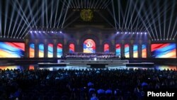 Armenia - A concert dedicated to the 30th anniversary of Armenia's independence is held in Yerevan's Republic Square, September 21, 2021.