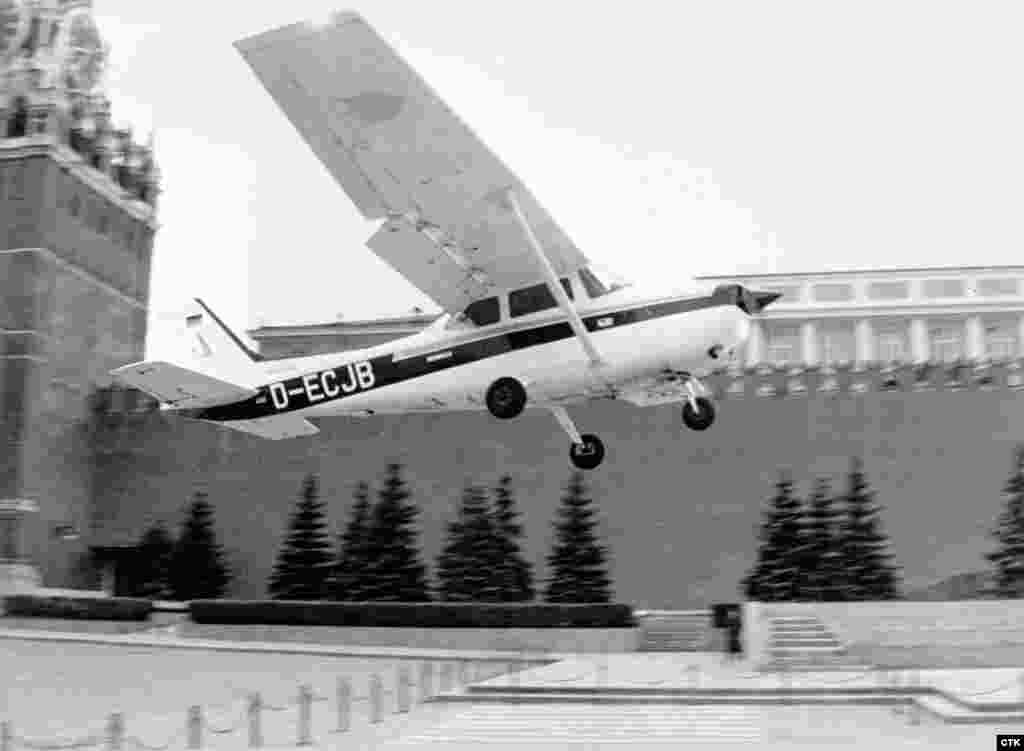 May 1987: Teenage &quot;oddball&quot; Mathias Rust takes off from Helsinki in a rented Cessna and veers towards the U.S.S.R. The inexperienced German pilot unwittingly eludes Soviet fighter jets and radar before landing next to the Kremlin, hoping to talk world peace with Gorbachev. Gorbachev uses the humiliation to purge the military of resistance to his reforms. &nbsp;