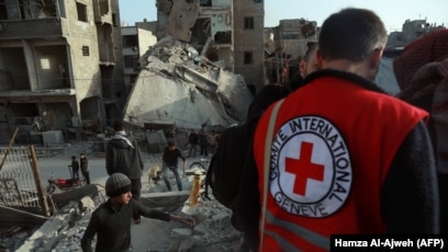 Red Cross Says Violence Halts Aid Delivery To Syria's Ghouta