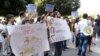 Armenia - University students protest against an increase in tuition fees, Yerevan, 12Aug2013.