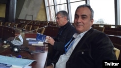 France - Markar Esayan, an ethnic Armenian Turkish parliamentarian, at a PACE session in Strasbourg, 24Jan2016.