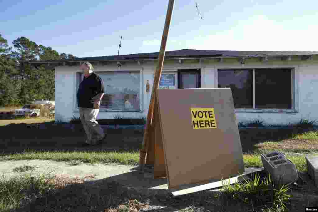 Joseph Watson after voting in Dillon, South Carolina.