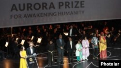Armenia - The main official ceremony of the 2018 Aurora Prize for Awakening Humanity in Yerevan, 10 June 2018.