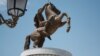 Споменик на Александар Македонски во Скопје, воин на коњ