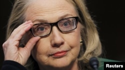 Hillary Clinton testifies in the Senate in January on the attack on U.S. diplomatic sites in Benghazi, Libya