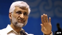 Iranian presidential candidate and top nuclear negotiator Said Jalili