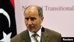 مصطفی عبدالجلیل، رئیس شورای ملی انتقالی لیبی.