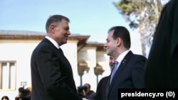 Președintele României Klaus Iohannis prim-ministrul Ludovic Orban