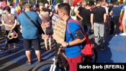 Romania - Protestul antiguvernamental, Piața Victoriei, 10 august 2018