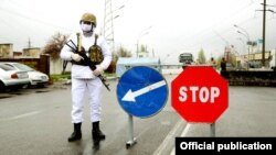 Бишкектеги санитардык пост.