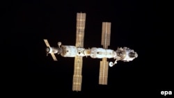 Space -- A view of the International Space Station (ISS) in space. File photo