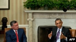 АҚШ президенті Барак Обама мен Иордания королі Абдулла ІІ. Вашингтон, 26 сәуір 2013 жыл. (Көрнекі сурет)