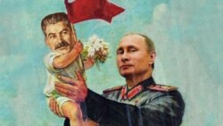 Putin və stalinizm (kollaj)