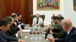 Armenia -- Prime Minister Nikol Pashinian meets with senior officials in Yerevan, January 8, 2020.