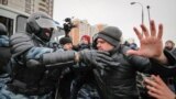 RUSSIA -- violence during nationalist rally in Moscow. November 4, 2017. 