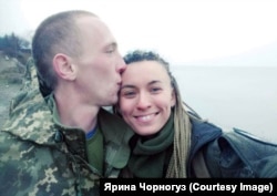 Ярина Чорногуз та її коханий Микола Сорочук «Красний», який загинув 22 січня 2020 року на передовій